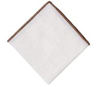 Hell Blues Pocket square men single piece all color linen, Brown, 24 cm
