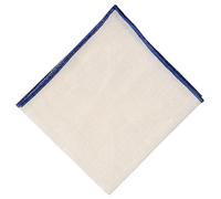 Hell Blues Pocket square men single piece all color linen, Midnight Blue, 24 cm