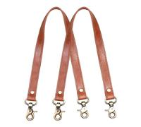 Hell Blues Purse Straps Replacement Handles Full Grain Leather 2 Pcs ~ 61cm Premium Strap with Lobster buckles for Women Handbag or shoulder bag - 24" inches (Tan)