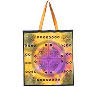Hell Blues Reusable Shopping Bags, Foldable Washable 100% Cotton Grocery Bags Hippy Tote Bags for Daily Groceries Travel Storage, Machine Washable