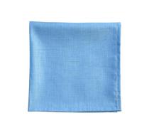 Hell Blues Solid Linen Pocket Square - 12.5 inch Handkerchief for Men's Suits & Tuxedos - Weddings, Formal Events