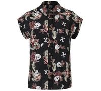 Hell Bunny Alani Shirt Women's Blouse Multicoloured Rockabilly, multi-coloured, M