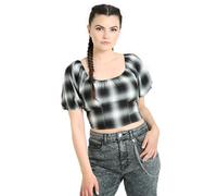 Hell Bunny Avril Top Grey