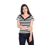 Hell Bunny Caitlin Top Black/White