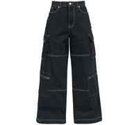 Hell Bunny Cameron jeans Cargo Trousers black M