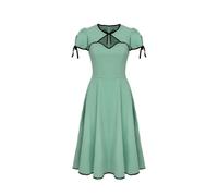 Hell Bunny Casey Dress Midi Dress green black S
