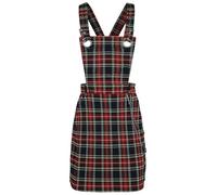 Hell Bunny Clash Pinafore Dress Black-Red