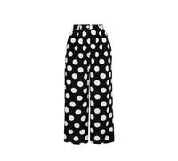 Hell Bunny Dolores Printed Wide Leg Cropped Polka Dots Trouser