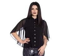 Hell Bunny Draco Blouse Black