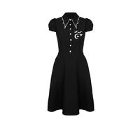 Hell Bunny Drusilla Dress Midi Dress black white XS