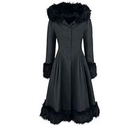 Hell Bunny Elvira Coat Women Coats Black XXL, 90% Polyester, 8% Viscose, 2% Elastane,