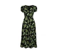 Hell Bunny Gaia Dress Maxi Dress black green XL