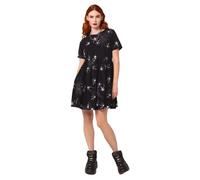 Hell Bunny Grungy Spider Mini Dress Blk