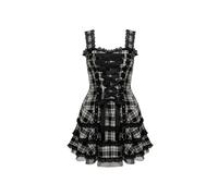 Hell Bunny Harley Dress Mini Dress black grey white L