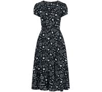 Hell Bunny Hello Goodbye Dress Maxi Dress black white XS