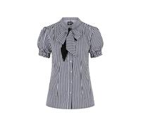 Hell Bunny Humbug Blouse XXL Black/White