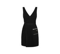 Hell Bunny Women's Mallory Bold Black V Neckline Mini Dress | Size: Small hell bunny Black S