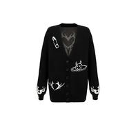 Hell Bunny Women's Mercy Oversized Black Cardigan | Size: Medium hell bunny Black M