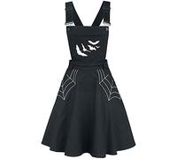Hell Bunny Miss Muffet Pinafore Dress Black