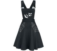 Hell Bunny Miss Muffet Pinafore Dress Mini Dress black M