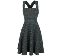 Hell Bunny Peebles Pinafore Dress Midi Dress green XL