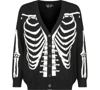Hell Bunny Skeleton cardigan Cardigan black white XS