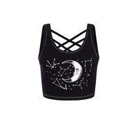 Hell Bunny Solaris Crop Top Black