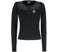 Hell Bunny Spider Web Miss Muffet Alternative Cardigan Black