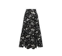 Hell Bunny Star Sign Skirt - Dark Enchantment Gothic Print Midi Astrologic Style, Black, M