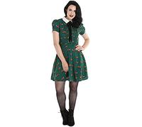 Hell Bunny Vixey Dress Dark Green