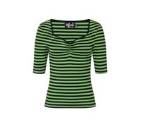 Hell Bunny Warlock Top Green & Black XXL