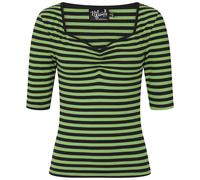 Hell Bunny Warlock Top Long-sleeve Shirt green black M