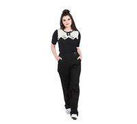 Hell Bunny Weston Denim Trousers Black