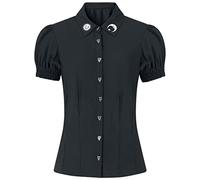 Hell Bunny Women Black Samara Blouse XL