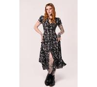 Hell Bunny Women's Anatomy Bold Black Sweetheart Neckline Maxi Dress | Size: 2XL hell bunny Black 2XL