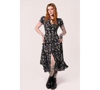 Hell Bunny Women's Anatomy Bold Black Sweetheart Neckline Maxi Dress | Size: XL hell bunny Black XL