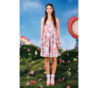 Hell Bunny Women's Care Bears Collaboration Spring Summer Picnic Bear Midi Dress Blue | Size: Large hell bunny Blue L
