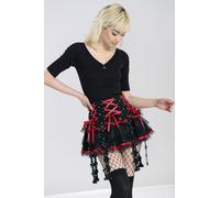Hell Bunny Women's Chai Mini Flared Grunge tutu style Mini Skirt | Size: Small hell bunny Multicolor S