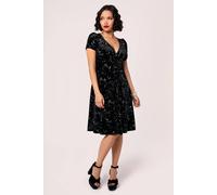 Hell Bunny Women's Cosmic Dust Black Midi Dress | Size: 4XL hell bunny Black 4XL