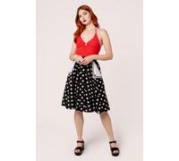 Hell Bunny Women's Domino Skirt in Black | Size: XS hell bunny Black XS