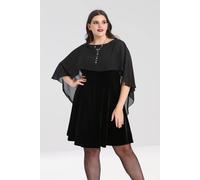 Hell Bunny Women's Draco Luxurious Velvet Mini Dress Black | Size: Large hell bunny Black L