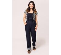 Hell Bunny Women's Elly May Stretch Denim Classic Design Dungaree Navy | Size: 5XL hell bunny Navy 5XL