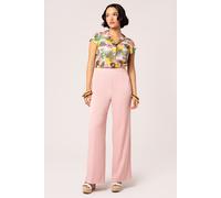 Hell Bunny Women's Giselle 50's Style Plain Trousers Pink | Size: 2XL hell bunny Pink 2XL