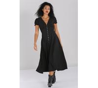 Hell Bunny Women's Jinx Puff Sleeves Maxi Dress Black | Size: 3XL hell bunny Black 3XL