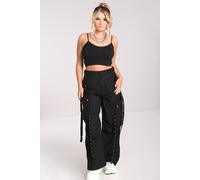 Hell Bunny Women's Kraken Baggy Style Trouser Black | Size: Large hell bunny Black L