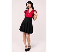 Hell Bunny Women's Lois Old School Black Mini Skirt | Size: Medium hell bunny Black M