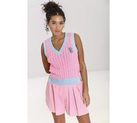 Hell Bunny Women's Love Nope Knitted Sleeveless Vest Pink | Size: 3XL hell bunny Pink 3XL
