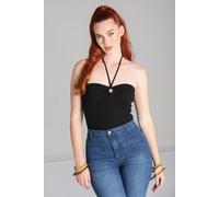 Hell Bunny Women's Maya Halter Neck Jersey Top Black | Size: XL hell bunny Black XL