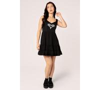 Hell Bunny Women's Mercy Alternative Adjustable Straps Mini Dress in Black | Size: Small hell bunny Black S