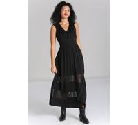 Hell Bunny Women's Mortem V Neckline Black Maxi Dress | Size: XS hell bunny Black XS